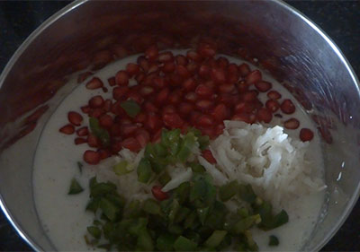 fried capsicum for radish raita