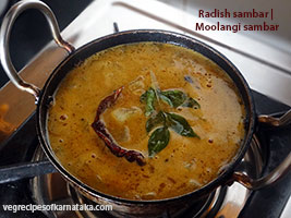 radish sambar