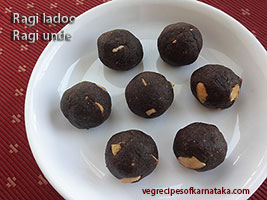 ragi laddu or unde recipe