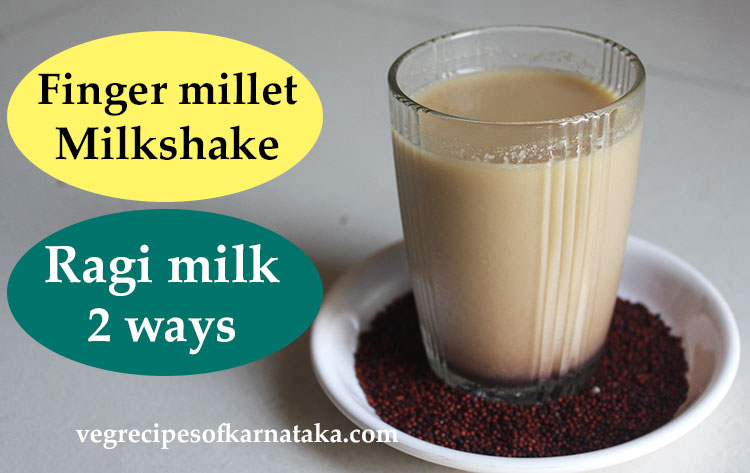 ragi milk or raagi halu or milkshake