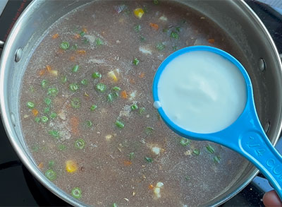 curd for ragi soup or finger millet recipe