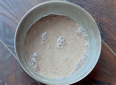 ragi batter for ragi soup or finger millet recipe