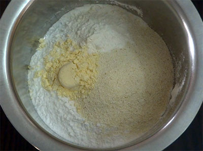 rava and flours for rava onion dosa or rava onion dose