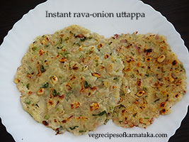 rava uttapam recipe