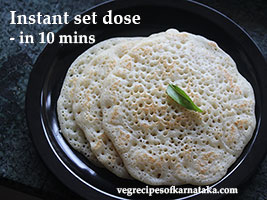 instant set dosa recipe