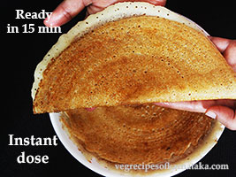 instant dosa recipe