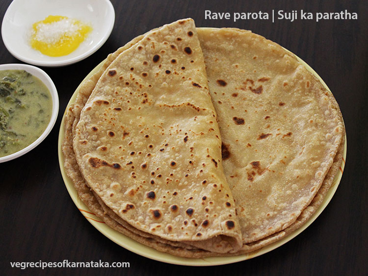 rave parota or rava paratha