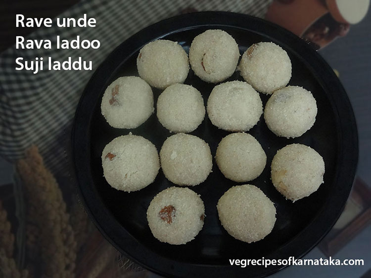 Rave unde or rava ladoo recipe