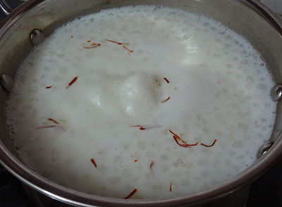 kesar for sabakki payasa or sago kheer