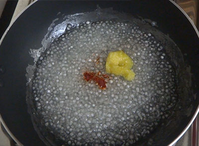 ghee for sabudana halwa or sabbakki halwa