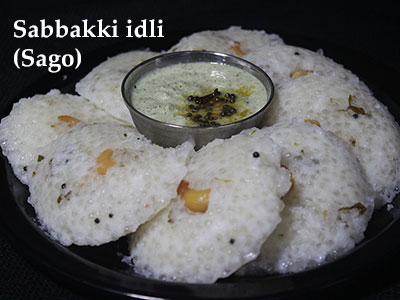 sabbakki idli recipe