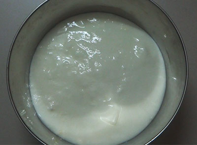 curd for instant sabbakki idli or sabudana idli