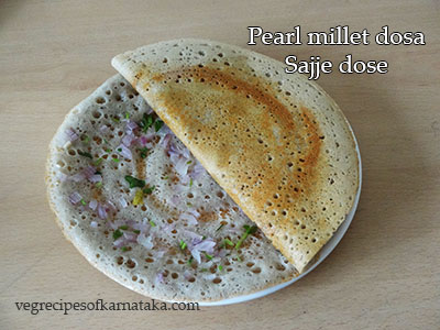 sajje dose or pearl millet dosa