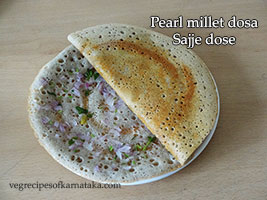 sajje dose or pearl millet dosa