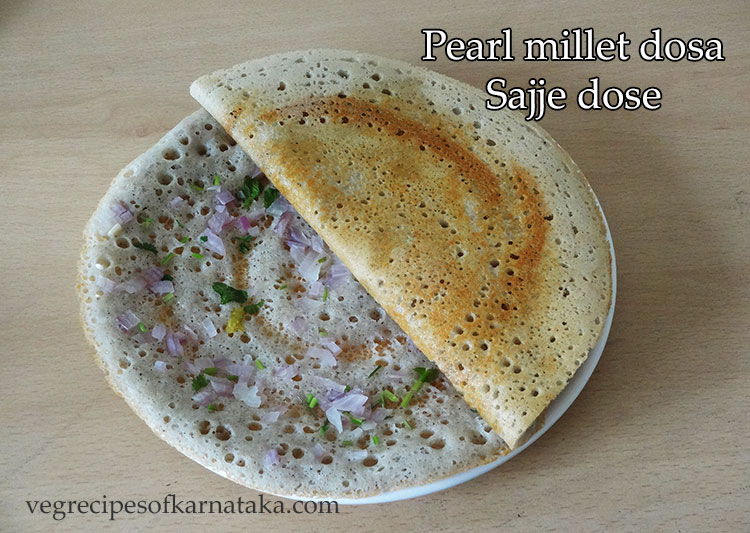 sajje dose or pearl millet dosa