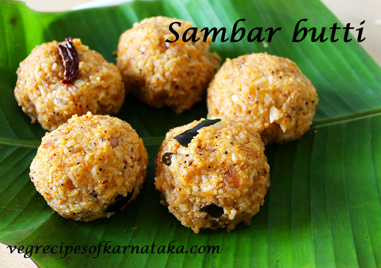 sambar butti recipe