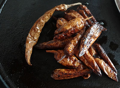 fried sandige menasu or majjige menasu