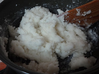 soft dough for seke undlaka or ammini kozhukattai