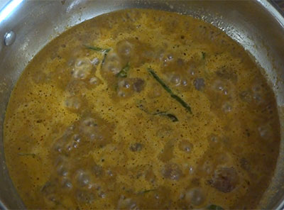 boiling small onion or eerulli gojju