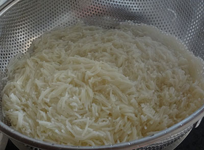 drained vermicelli for shavige chitranna or oggarane