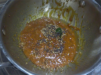 tempering shunti chutney or ginger chutney