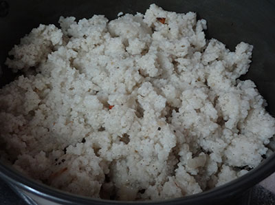 over cooked rice for mosaranna or curd rice