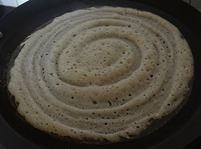 making siridhanya dose or millet dosa