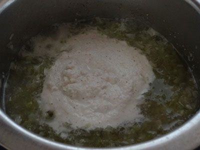 ground coconut for sorekai payasa or bottle gourd kheer