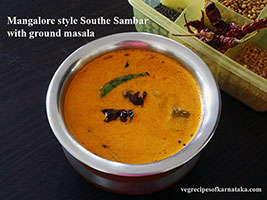 Southekayi or cucumber sambar