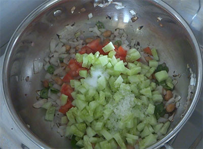 salt and sugar for southekayi avalakki or cucumber poha