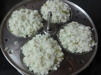 mixing batter for southekayi or cucumber idli