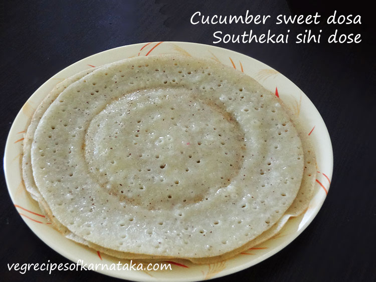 cucumber sweet dosa, southekayi sihi dose