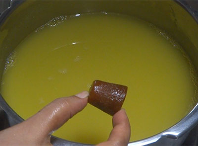 jaggery for thili saaru or rayara mata or raghavendra mutt rasam