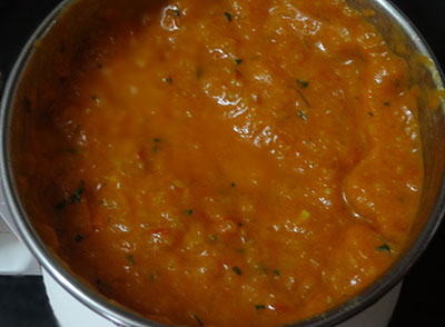 grinding tomato onion chutney or red chutney