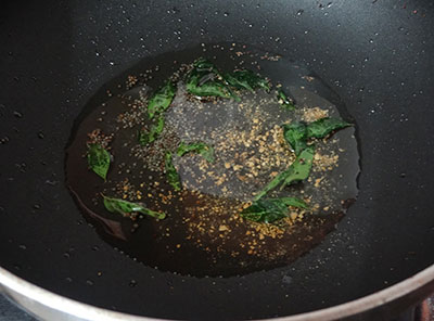 tempering for tomato pickle or tomato uppinakayi