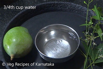 water for ugadi pachadi or bevu bella recipe