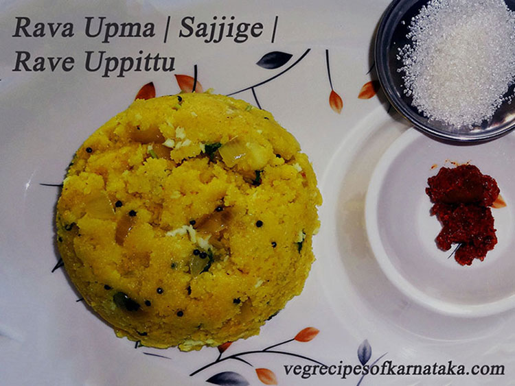 karnataka style rave uppittu or rava upma