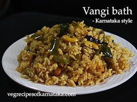 Vangi bath recipe