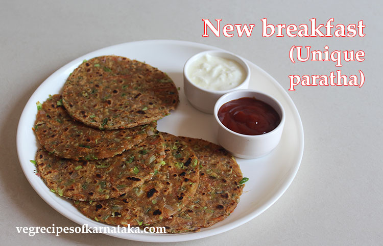 Veg paratha or vegetable parota recipe