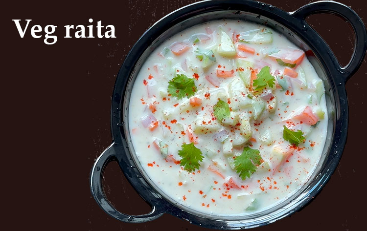 veg raita recipe