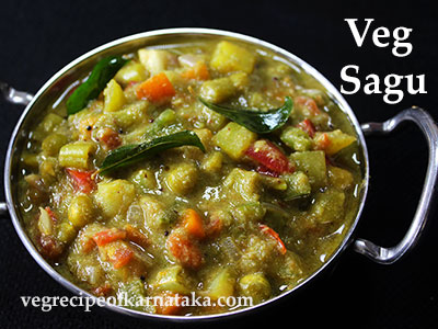 mixed veg sagu recipe