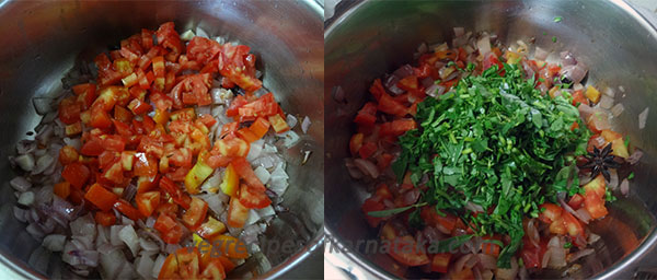 frying for karnataka style pulao