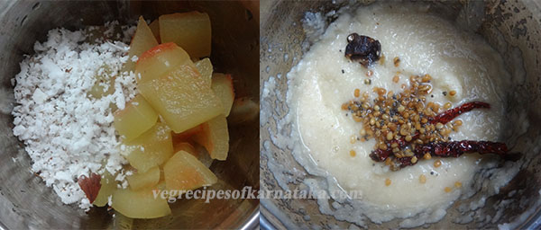 grinding for watermelon rind chutney