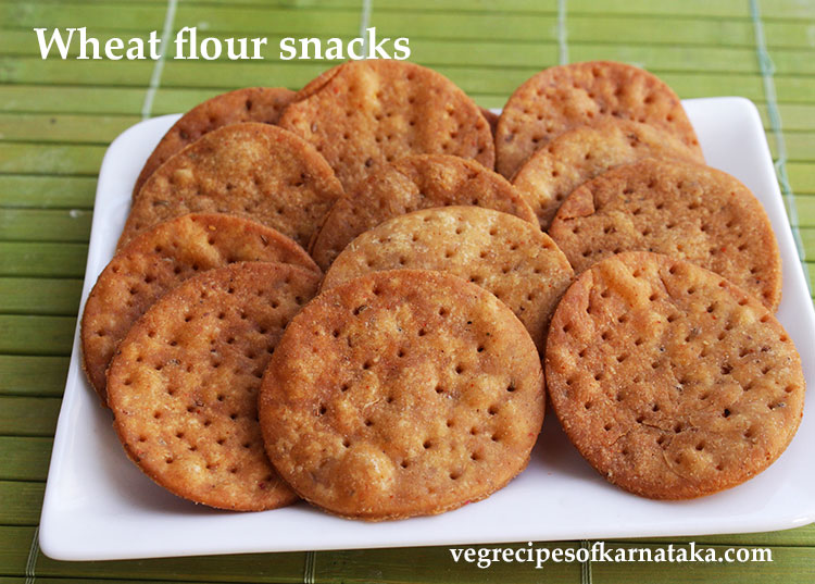 wheat flour snacks or evening tea time snacks